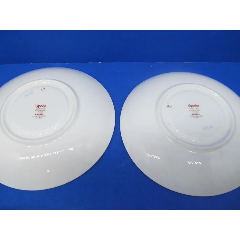Spode Consul Cobalt Set Of 2 Coffee Or Tea Cups And 2 Saucers VGC